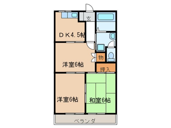 ﾀｳﾆ-野村の物件間取画像